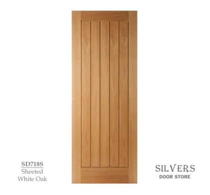 Sheeted Lacquered Cottage Style Door White Oak 44mm