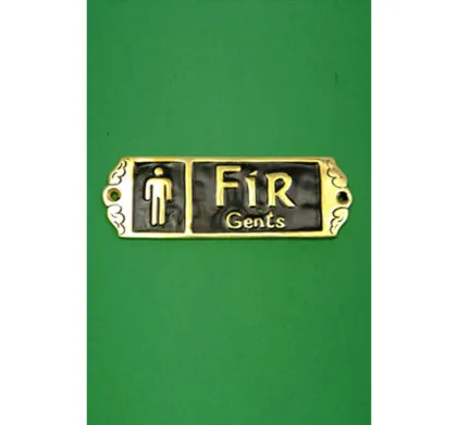 Fir (Gents) Solid Brass Irish Door Signage