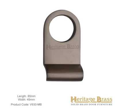 Heritage Brass Rim Cylinder Pull Cover Matt Bronze