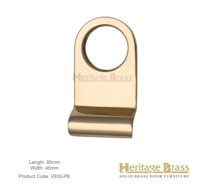 Heritage Brass Rim Cylinder Pull Cover Polished Brass