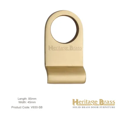Heritage Brass Rim Cylinder Pull Cover Satin Brass