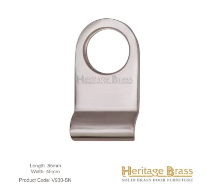 Heritage Brass Rim Cylinder Pull Cover Satin Nickel