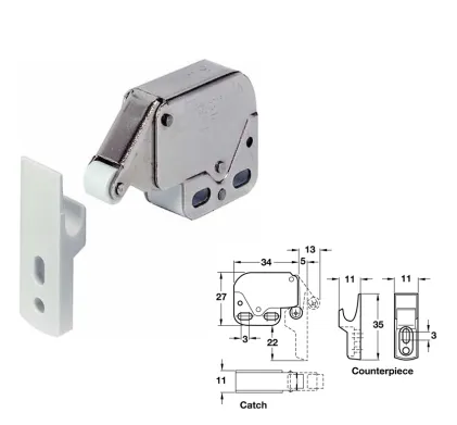 Mini Automatic Spring Touch Latch