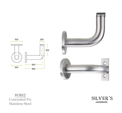 Handrail Bracket Stainless Steel 90mm