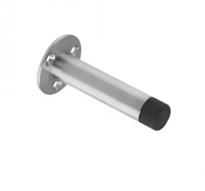 70mm Hollow Projection on Rose - Door Stop Satin Chrome