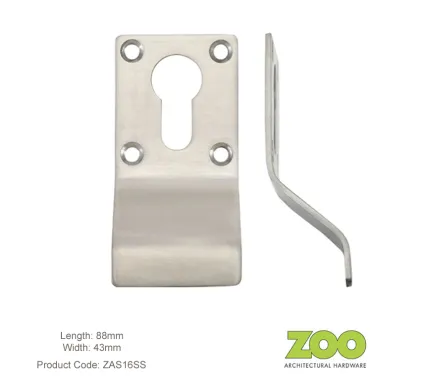 Euro Profile Cylinder Pull Cover Satin Stainless Steel
