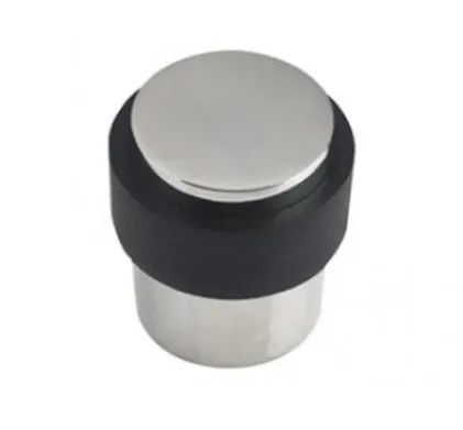 Round Flat - Floor Mounted Door Stop Stainless Steel