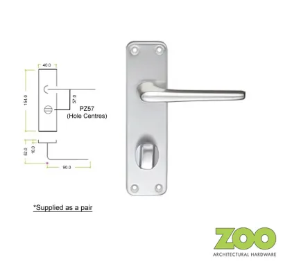Contract Bathroom Lever Door Handles SAA - PZ57