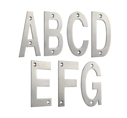 102mm Satin Stainless Steel Letter (4")