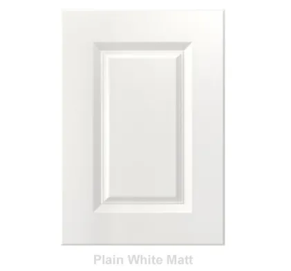 18mm Vinyl Door/Drawer Front - Plain White Matt