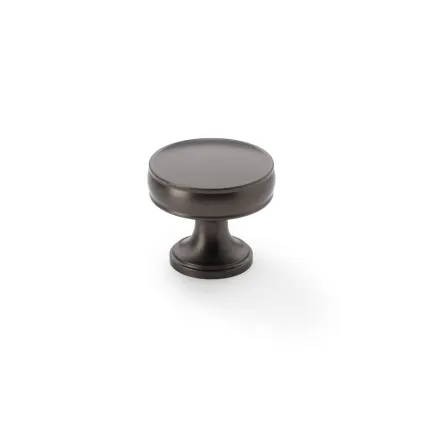 32mm Alexander and Wilks Lynd Cupboard Knob - Dark Bronze