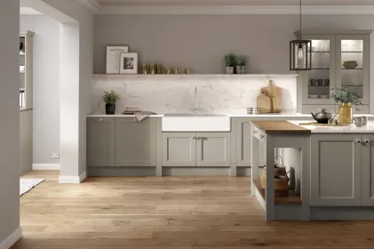 Bastille 5 Piece Legno Taupe Beaded Kitchen Door