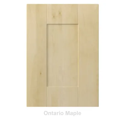 18mm Vinyl Door/Drawer Front - Ontario Maple