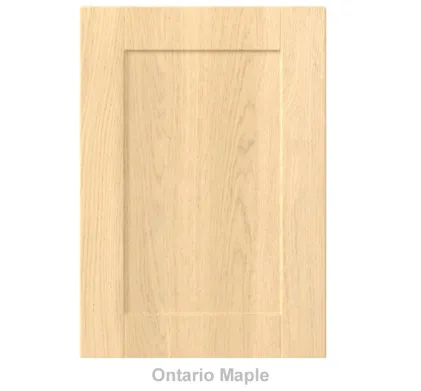 18mm Vinyl Door/Drawer Front - Ontario Maple