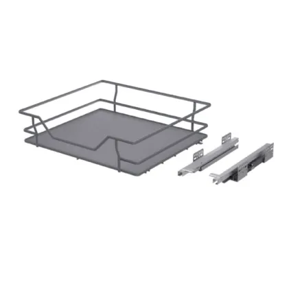 To suit 600mm Cabinet -  Soft Close Storage Basket Solid Base