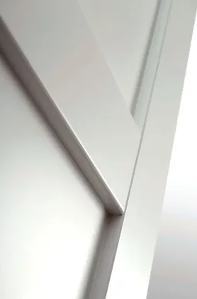 4 Panel White Primed Shaker Style Door