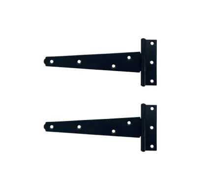 152mm (6") Light Duty Tee Hinges Black Powder coated (Pack of 2)