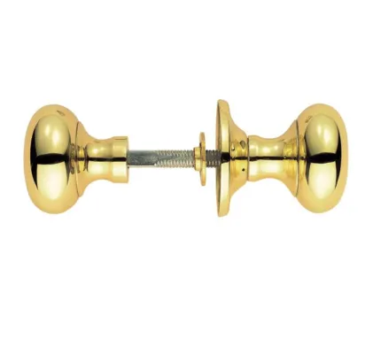 Manital Italian Made M35R/S Mushroom Rim Knob - Polished Brass