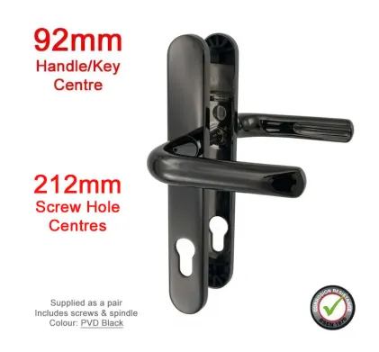 PVD Black G316 Handles. 92mm PZ