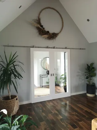 Single Door Sienna Stainless Steel Sliding Door System 120kg