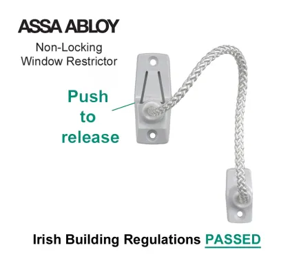 ASSA ABLOY Chord restrictor Non-Locking - White