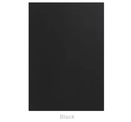 18mm Vinyl Door/Drawer Front - Black Supermatt