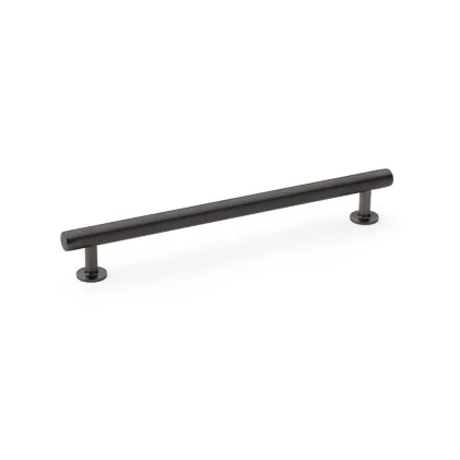 192mm Alexander and Wilks Round T-Bar Cupboard Pull Handle - Dark Bronze