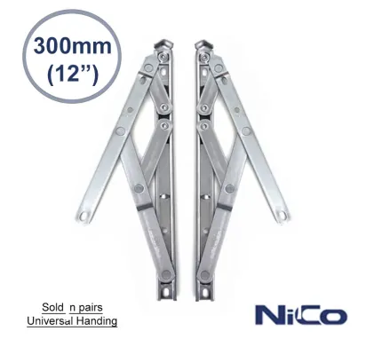 12" (300mm) Standard Side Hung Window Hinges