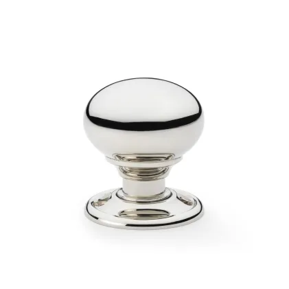 41mm Alexander and Wilks Kershaw Mortice Door Knob - Polished Nickel