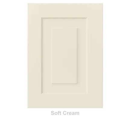 18mm Vinyl Door/Drawer Front - Soft Cream