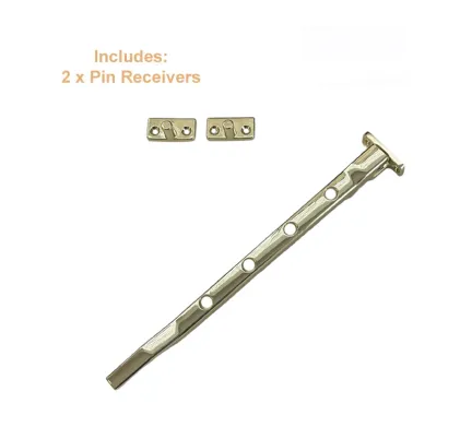 Basta Casement Stay (For Timber Windows) Brass Finish