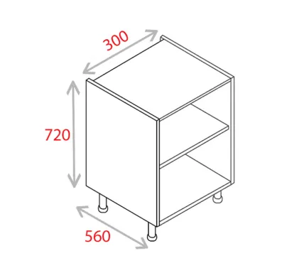 300mm Base Unit - Natural Grey
