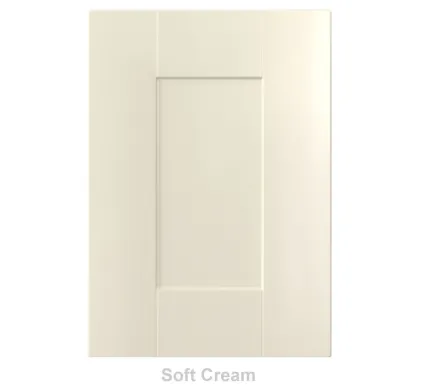 18mm Vinyl Door/Drawer Front - Soft Cream