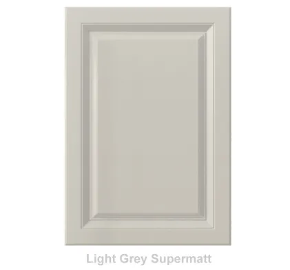 18mm Vinyl Door/Drawer Front - Light Grey Supermatt