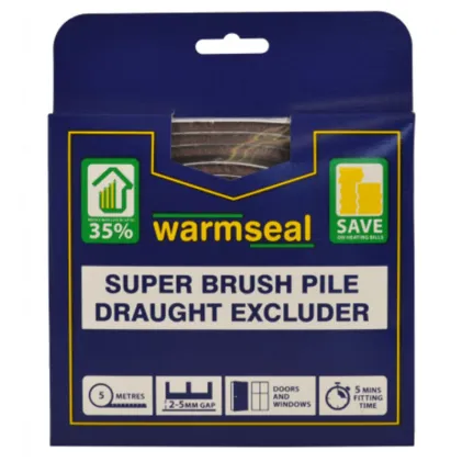 WARMSEAL Super Brush Pile, Brown, (x5 Meters)