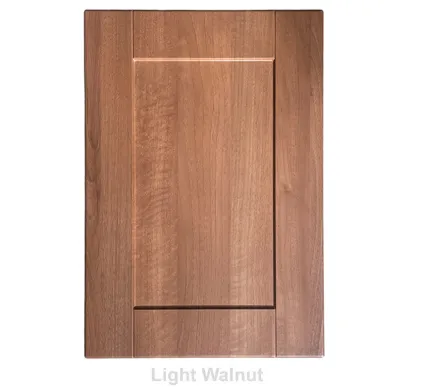 18mm Vinyl Door/Drawer Front - Light Walnut