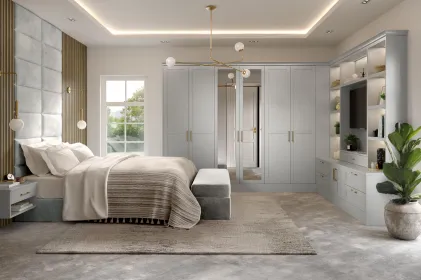 Legno Light Grey Harlem 5 Piece MTM Door - Bedroom