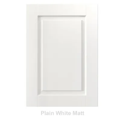 18mm Vinyl Door/Drawer Front - Plain White Matt