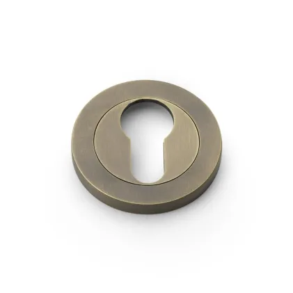 Alexander and Wilks Euro Profile Concealed Fix Escutcheon - Italian Brass