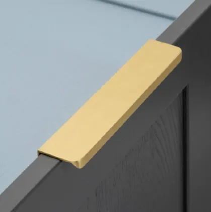 100mm Rear Fixing Unit Handle Satin Brass