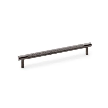 192mm Alexander and Wilks Brunel Knurled T-Bar Cupboard Pull Handle - Dark Bronze PVD