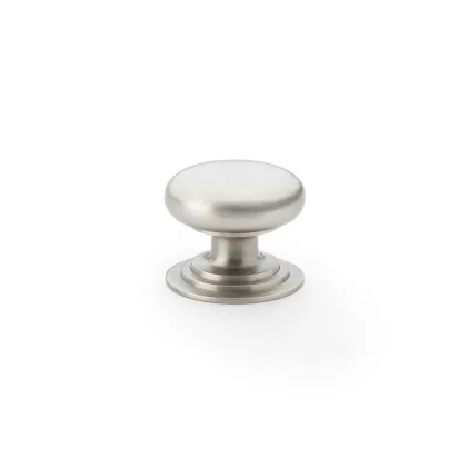 32mm Alexander and Wilks Waltz Cupboard Knob - Satin Nickel