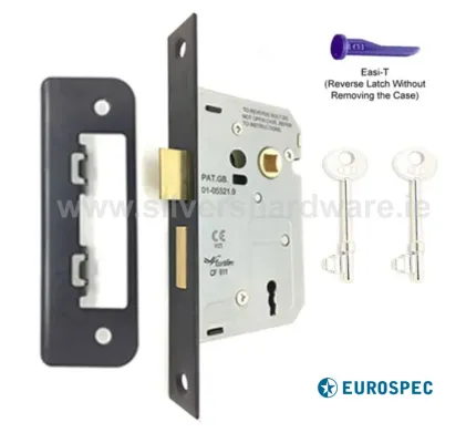 EuroSpec 65mm Black Sashlock