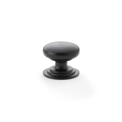 32mm Alexander and Wilks Waltz Cupboard Knob - Black