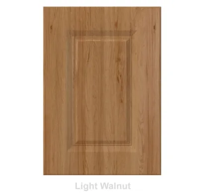 18mm Vinyl Door/Drawer Front - Light Walnut