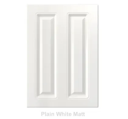 18mm Vinyl Door/Drawer Front - Plain White Matt