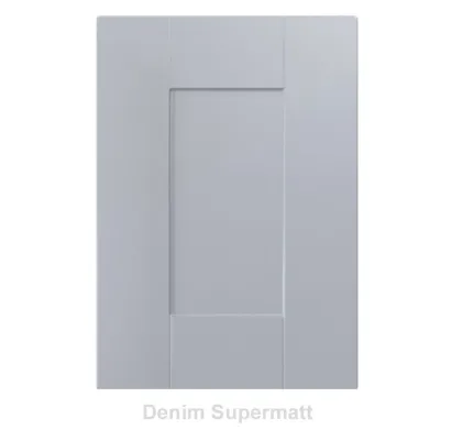 18mm Vinyl Door/Drawer Front - Denim Supermatt