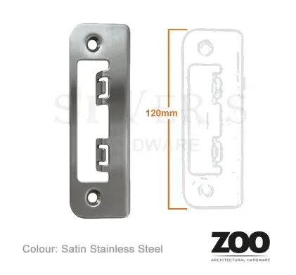 Basta Spare Receiver to suit Locks Satin Stainless Steel