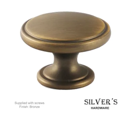 38mm Oxford Cabinet door knob - Bronze