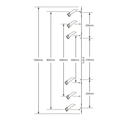 Retro Fit Espag Rod 13mm Faceplate - 25mm Backset